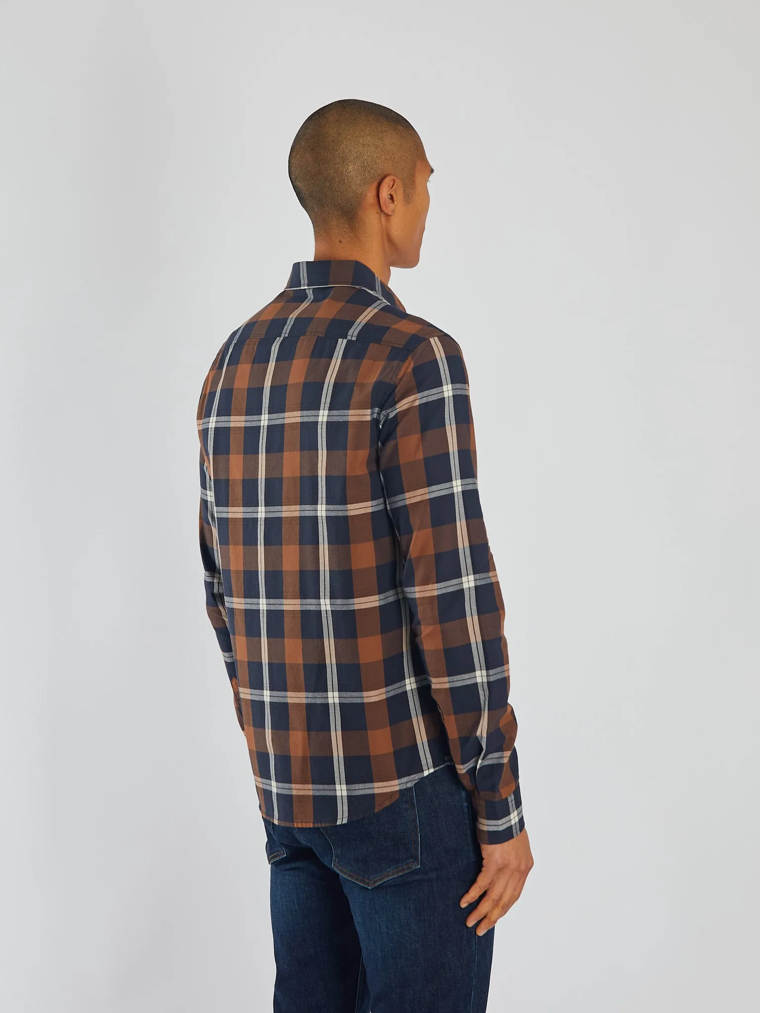 Tory LS Shirt Maple Wood Check