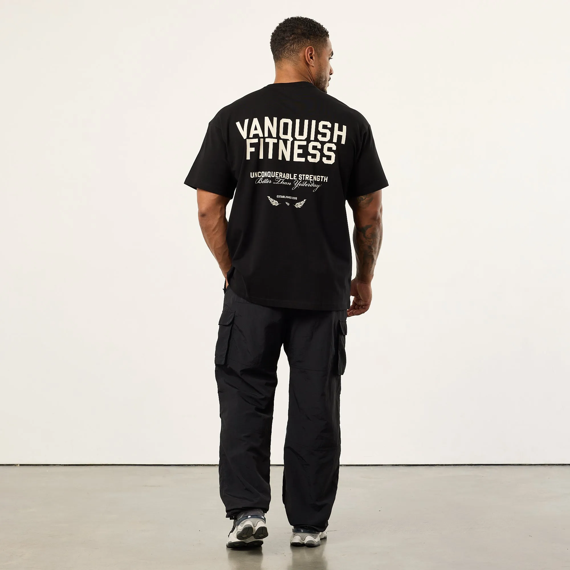 Vanquish TSP Unconquerable Strength Black Oversized T Shirt