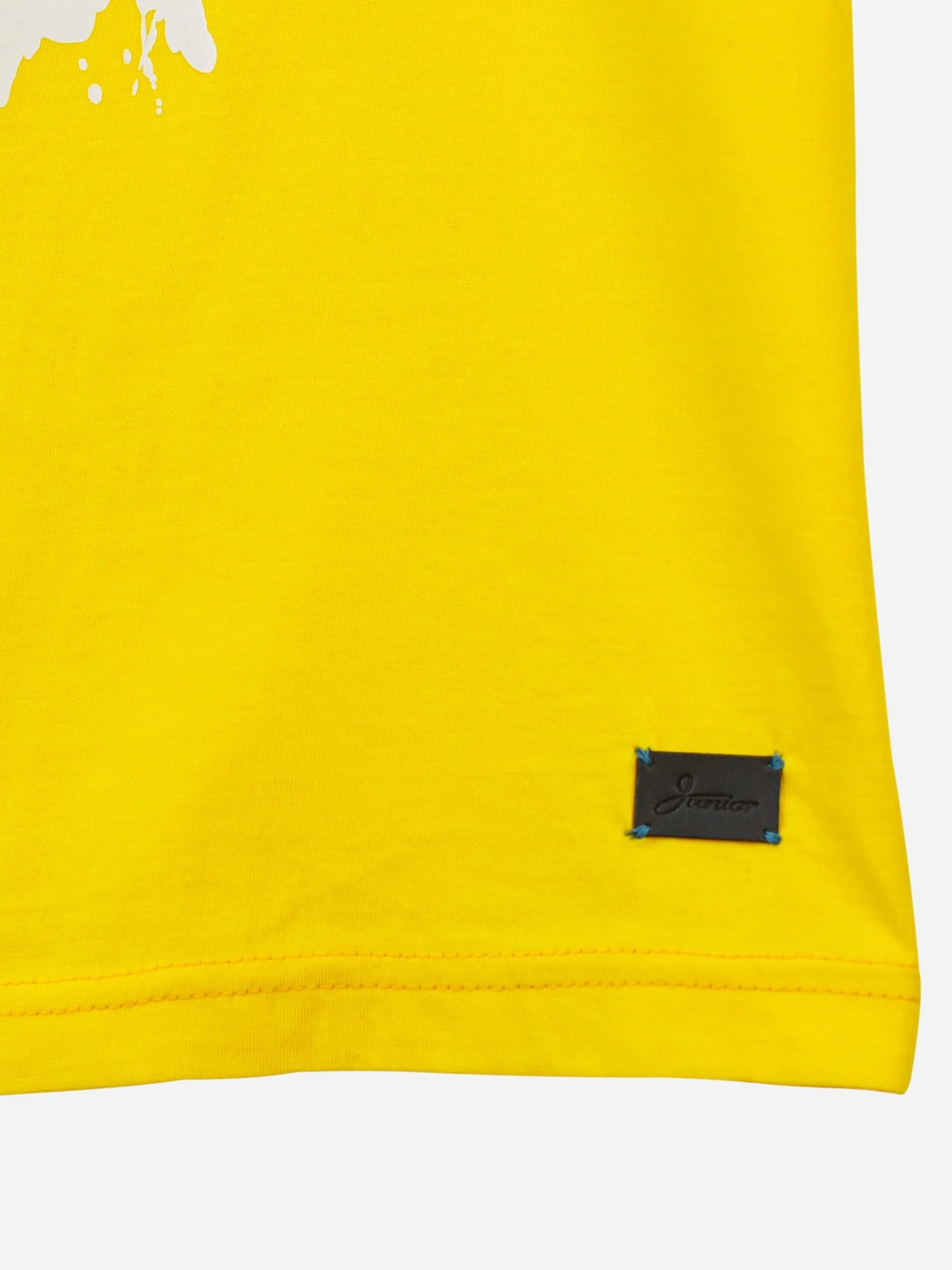 Yellow Graphic Printed Casual T-Shirt