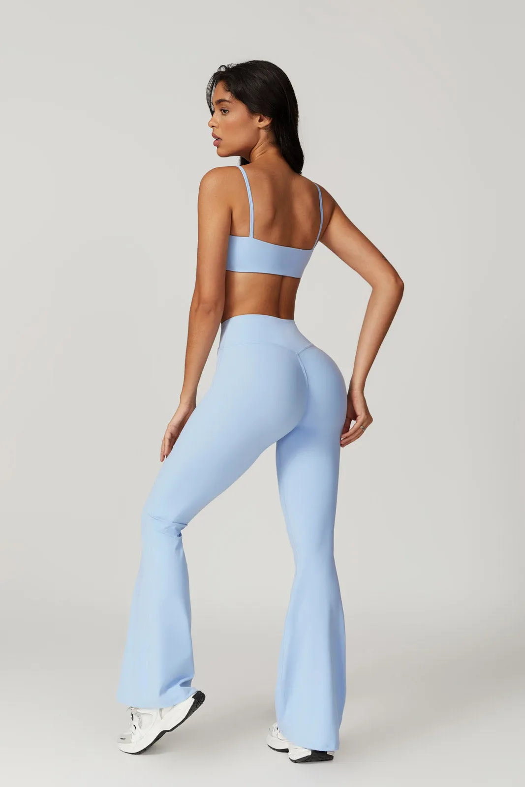 Zoe Sports Bra & Leggings Set- Ice Blue